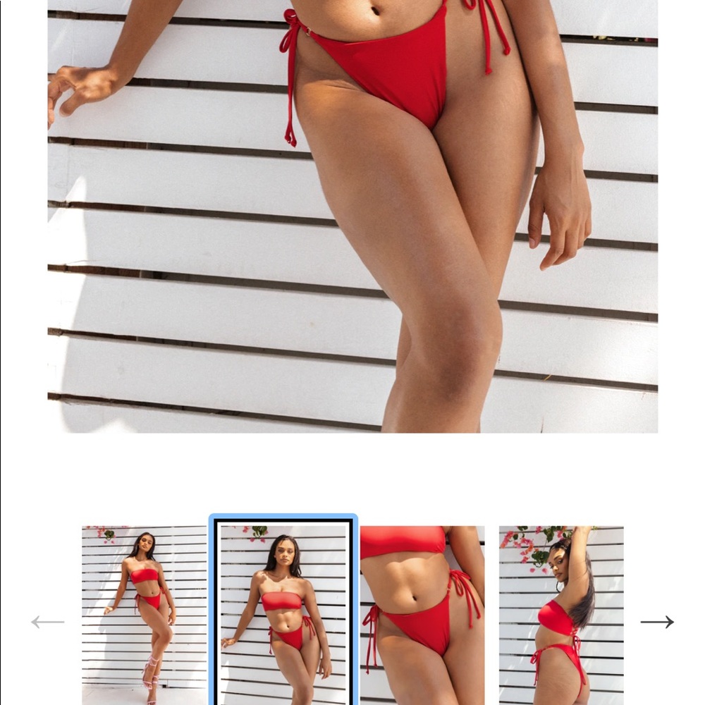 Toluca swim bottoms berry